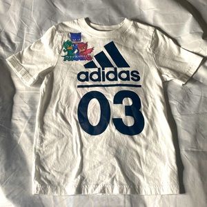 Adidas The Go To Tee size 4 PJ Masks.